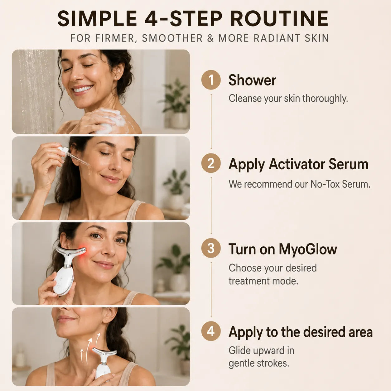 LumaLift Pro – 3-in-1 firming & massage device for face, arms & body